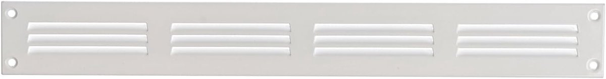 Metalen Ventilatirooster 400x50mm met Insectengaas voor Afvoer en Ventilatie