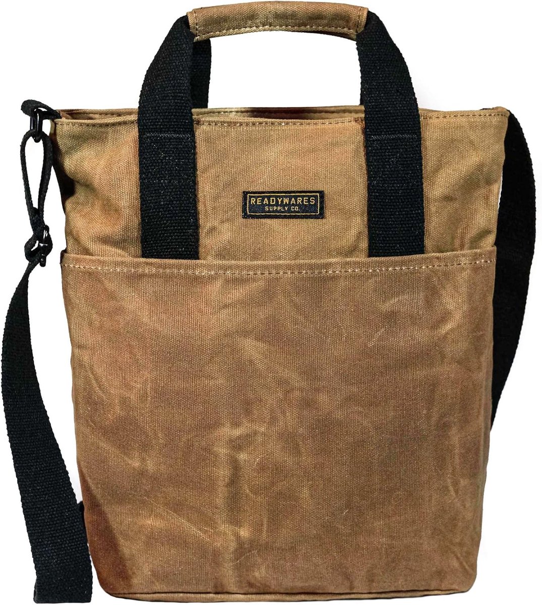 Canvas Draagtas - Crossbody Tas - Dagelijks Gebruik - Waterafstotend Materiaal - 33x13x38 cm - Bruin