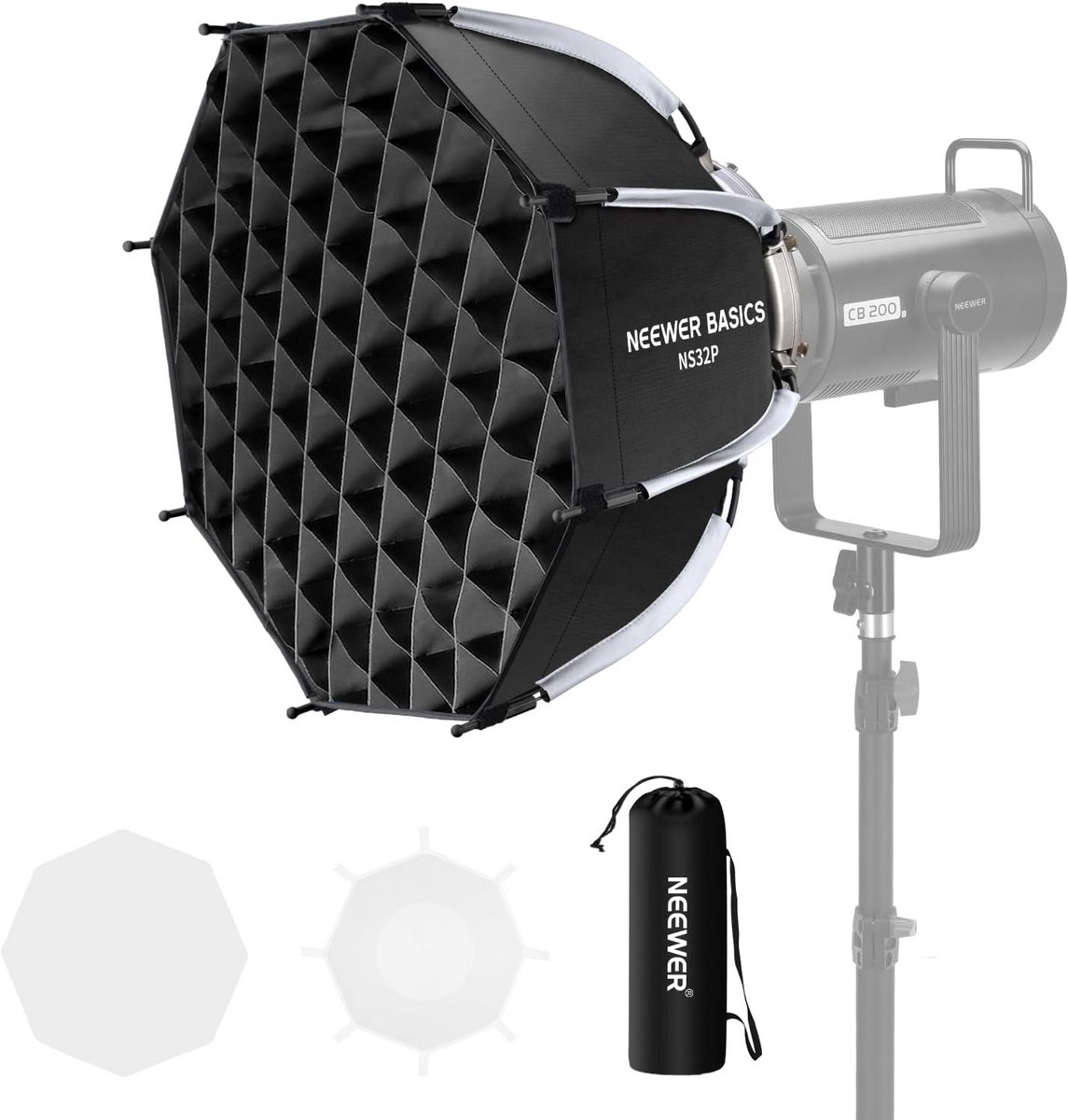 45cm Achthoekige Softbox met Bowens Mount voor Studiofotografie en Video-opnames