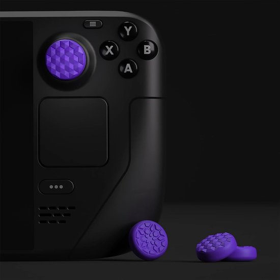 4x Thumb Grip Covers voor Steam Deck & PS Portal - Antislip Siliconen Joysticks Grips (Paars) van Merkloos — afbeelding 2