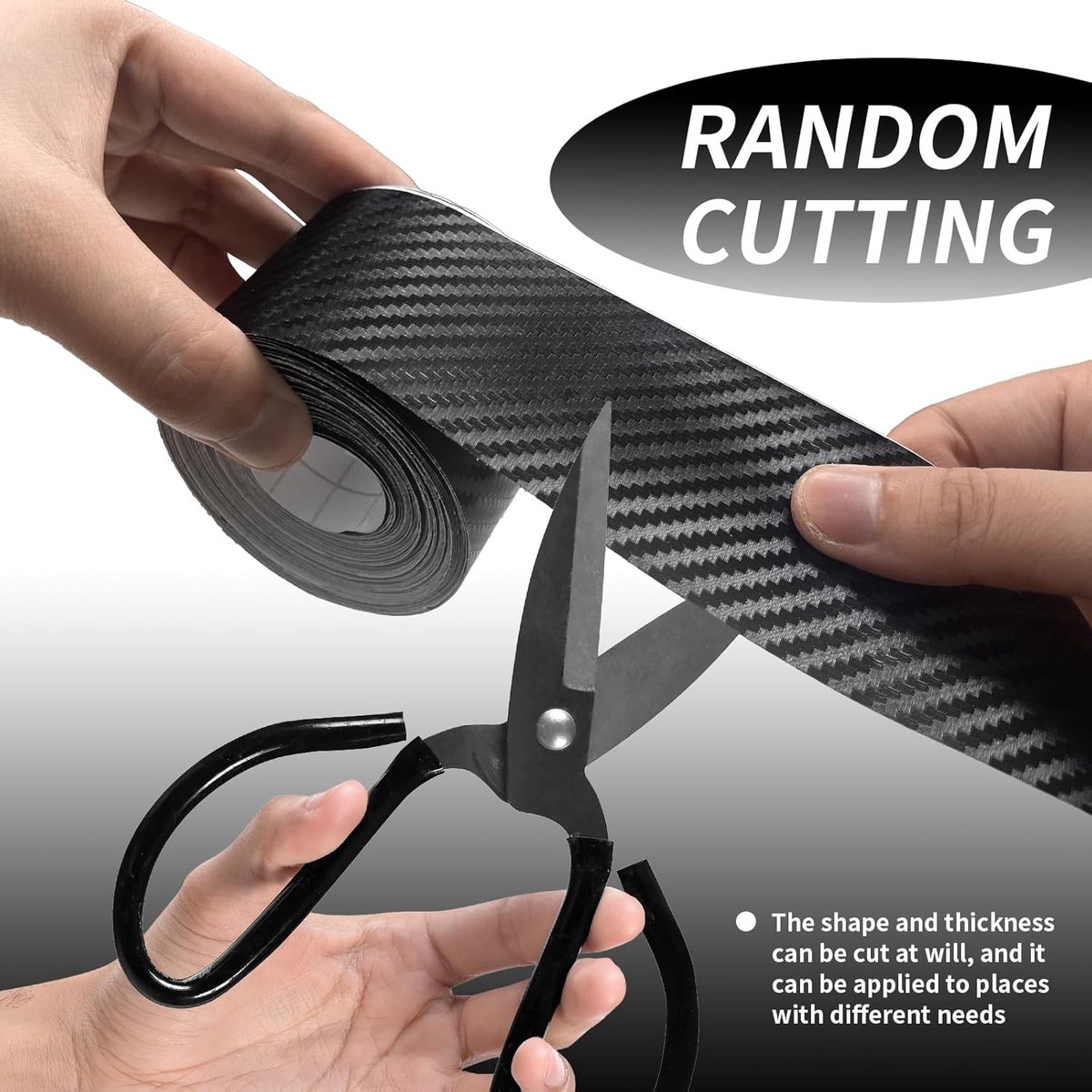 Dailygoods - Dailygoody - Deurdrempelbescherming - Autodeurbescherming - Slijtvast en sterk - Zwart - Beschermfolie voor auto en fiets - Universeel en praktisch