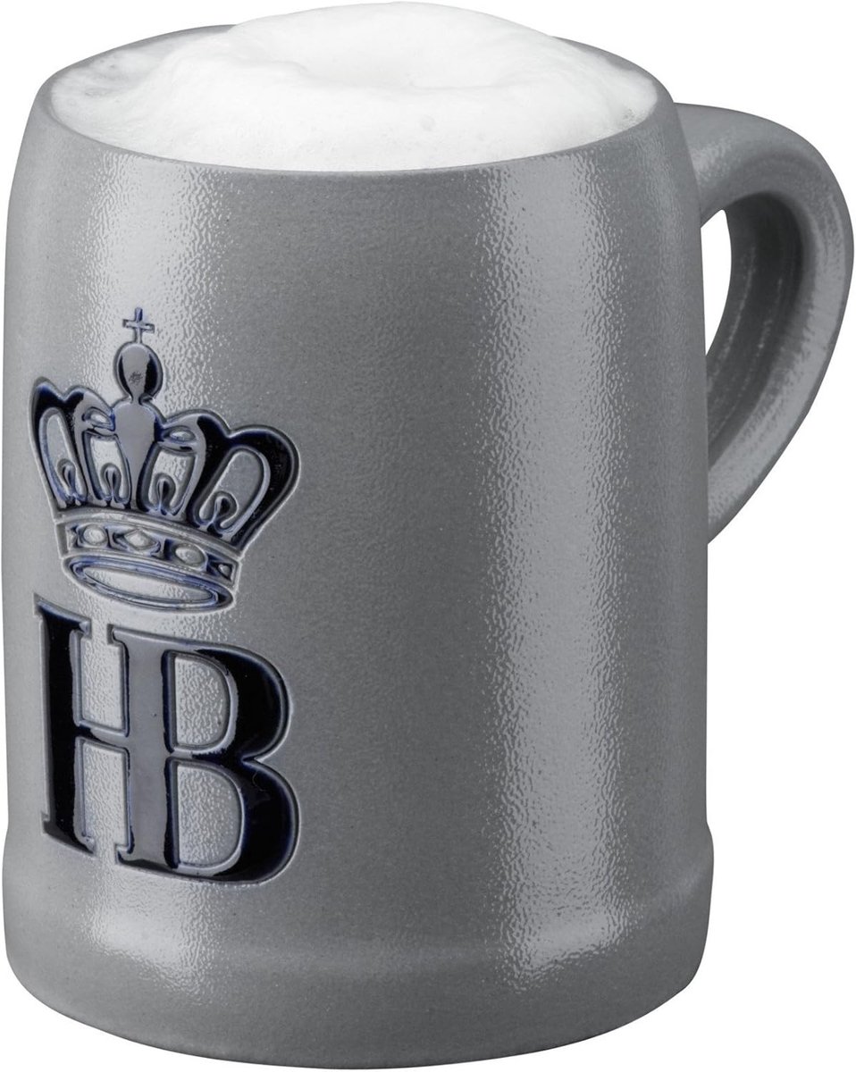 Stevige Zoutglazuur Bierpul 0,25 Liter - Handgemaakt Duits Bierglas