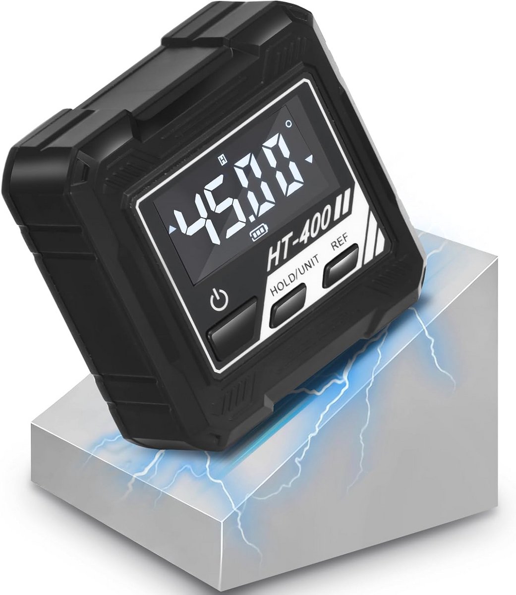 Digitale Waterpas en Gradenboog met Magnetische Voet en LCD-Display
