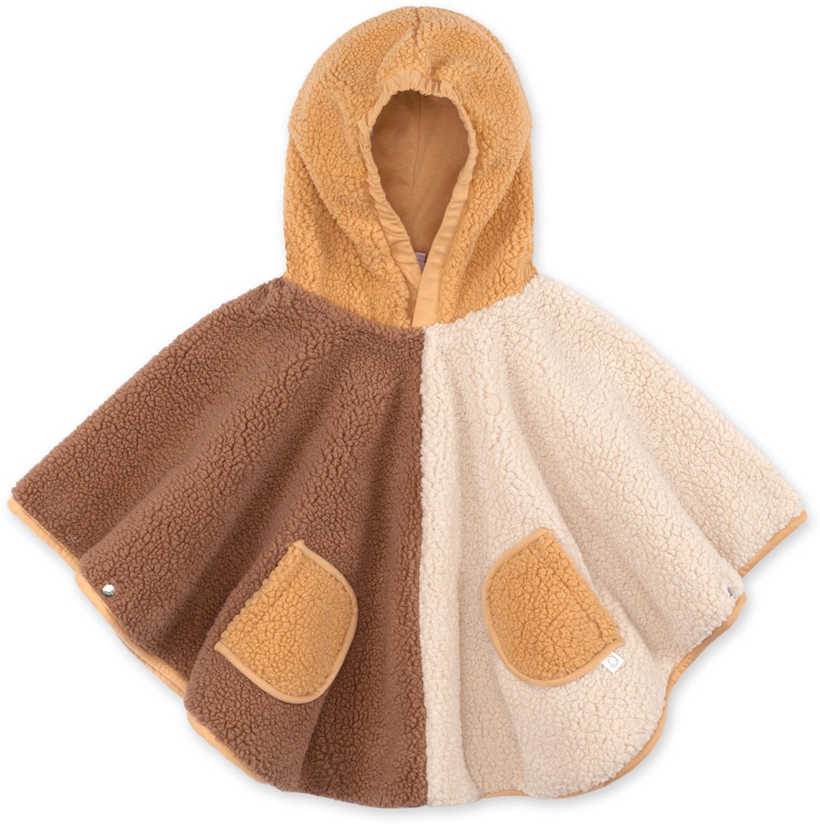 BEMINI Reisponcho - 9-36m - Warme teddy - Muffin