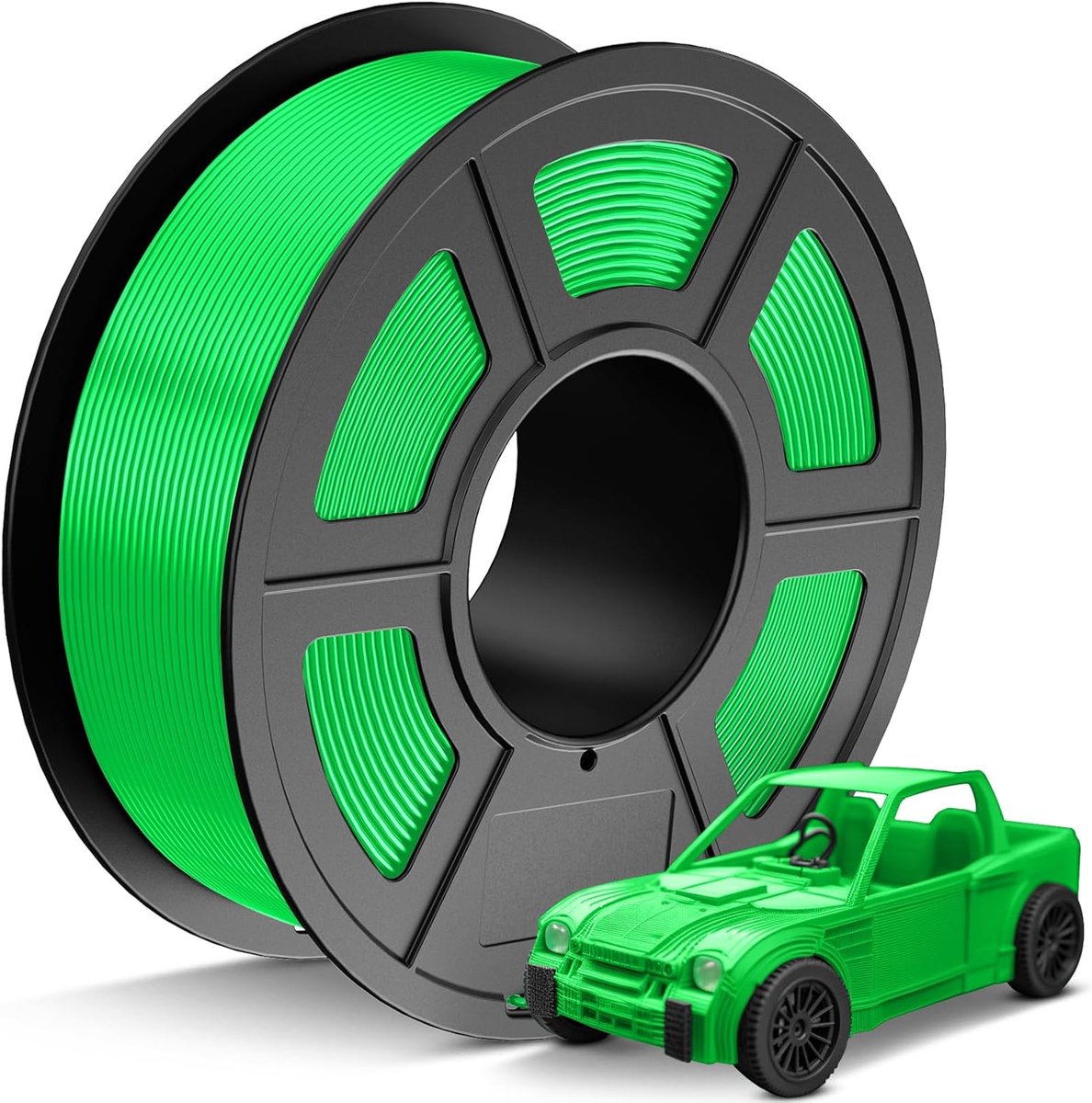 PETG Filament 1.75mm Groen, Hoge Precisie 1.1kg Spoel voor 3D Printer