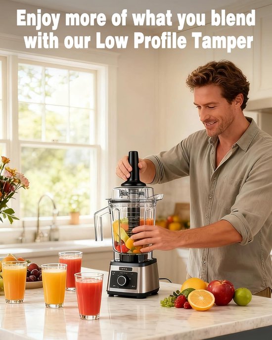 Low Profile Blender Accessoire voor Vitamix 60oz en 40oz Containers — afbeelding 2
