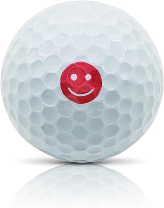 Golfbal Stempel Marker met Diverse Vrolijke Gezichten en Emoji's - Waterdicht — afbeelding 3
