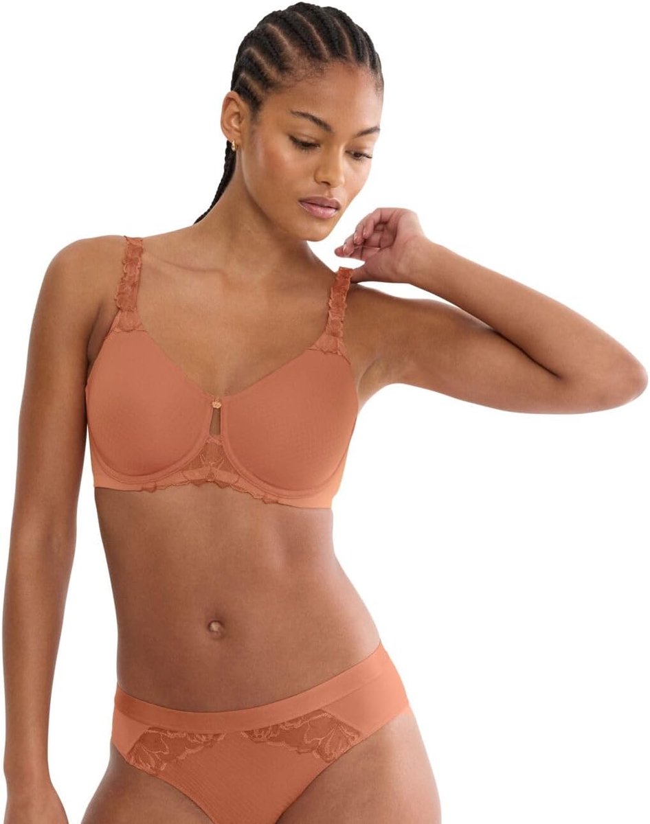 Dames Beha - Ondergoed Top - Dagelijks Draagcomfort - Bloemenprint Design - Azalea