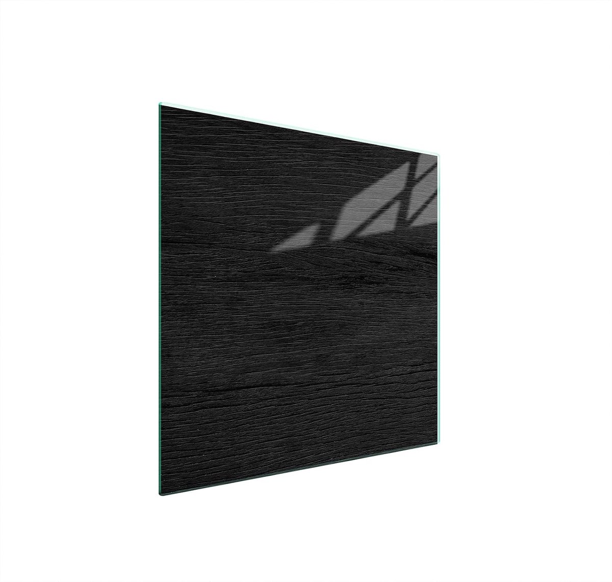 Universele Glazen Kookplaat Afdekplaat Zwart - Bescherming & Snijplank (50x52 cm)