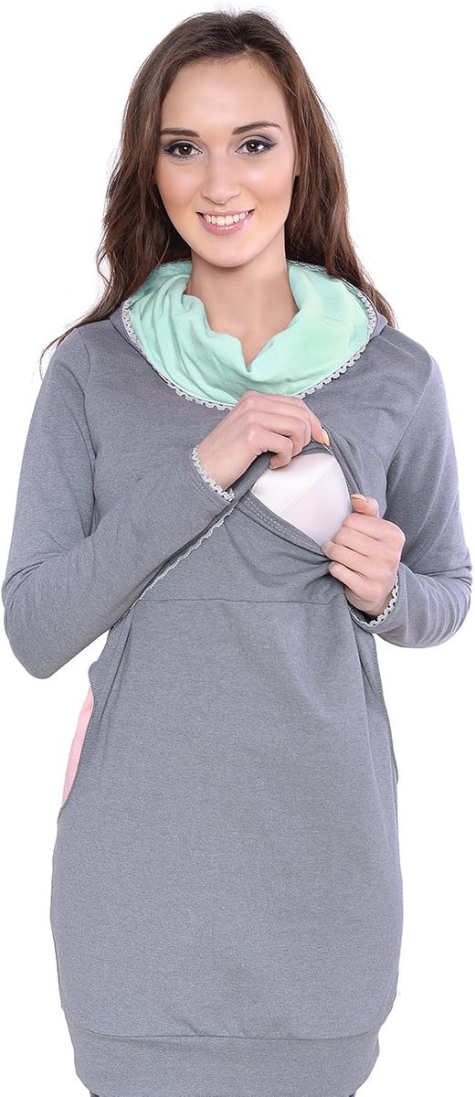 Elegante 2-in-1 Zwangerschapstrui en Borstvoeding Pullover