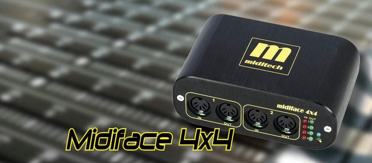 MIDI Interface - Midi Adapter - Muziek Productie - 4 In 4 Out - Compact Formaat - Zwart