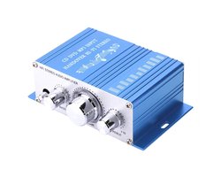 Auto Versterker - Hifi Audio - Muziek Afspelen - Dubbel Kanaal - 12 x 7 x 4 cm - Blauw
