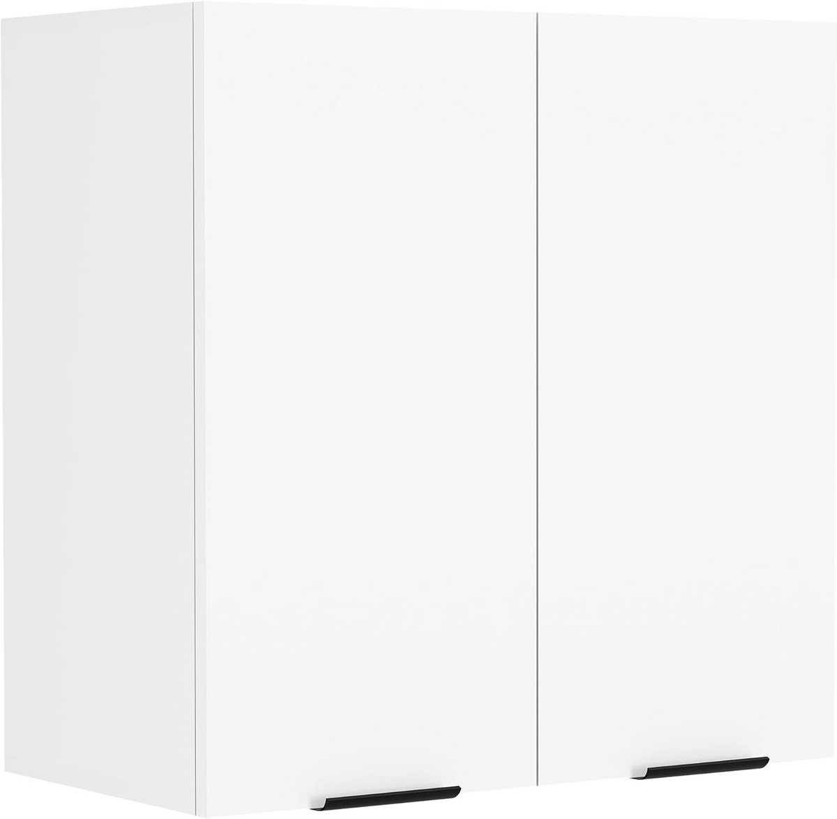 Hangkast Keuken Wit 60x60 cm met Draaideur en Twee Vakken