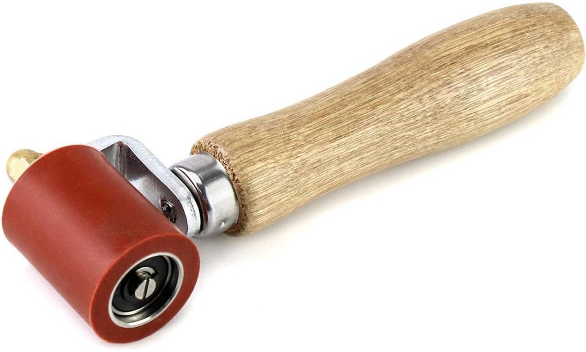 GELLDG Siliconen drukrol - Hittebestendig - Hardrubberen drukrol voor verbindingen - Handgereedschap - PVC-lasgereedschap voor dakbedekking - 40 mm - Rood