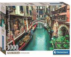 Clementoni - Puzzel - 1000 Stukjes - VenetiÃ« Kanaal - Puzzel Voor Volwassenen - High Quality Collection
