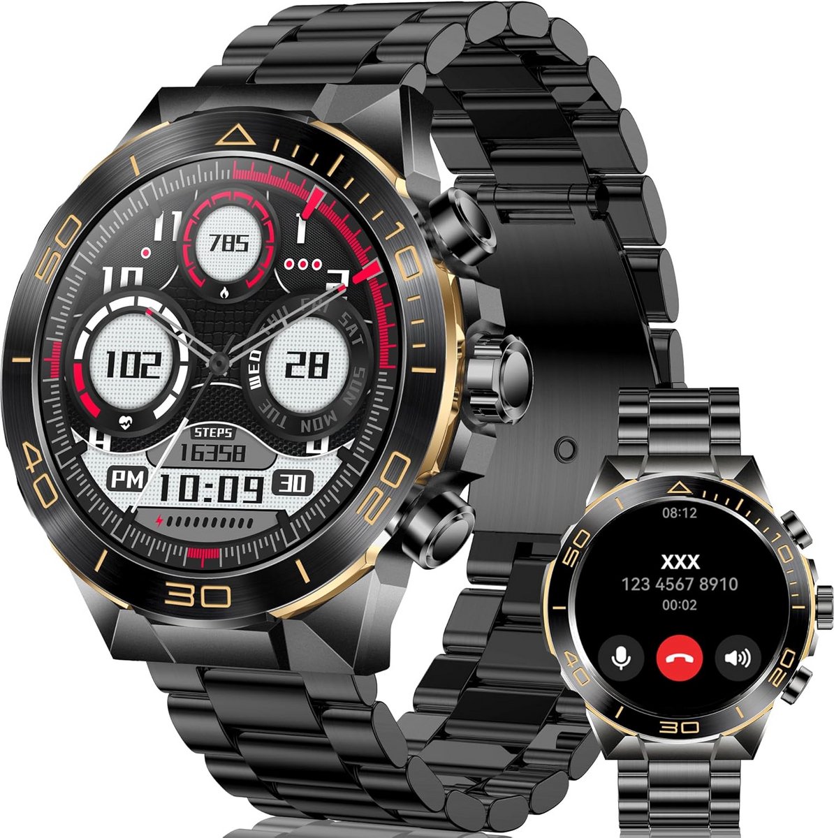 Smartwatch voor Mannen met Telefoongesprek Functie
