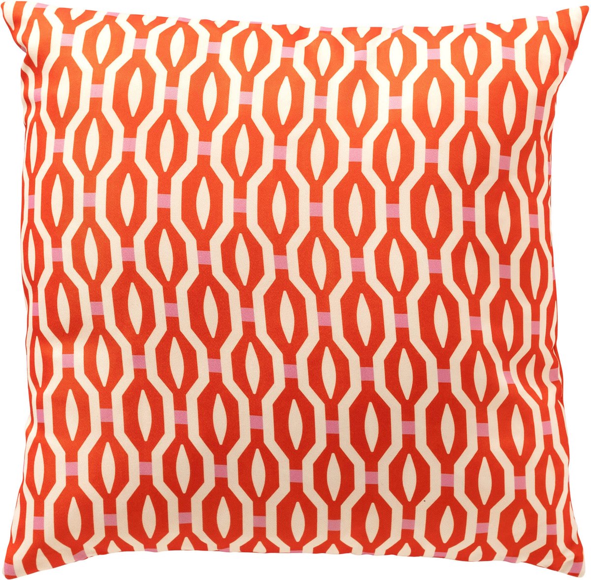 Textino - ROCKET - buitenkussen 45x45 cm - waterafstotend en UV-bestendig - Cherry Tomato - rood