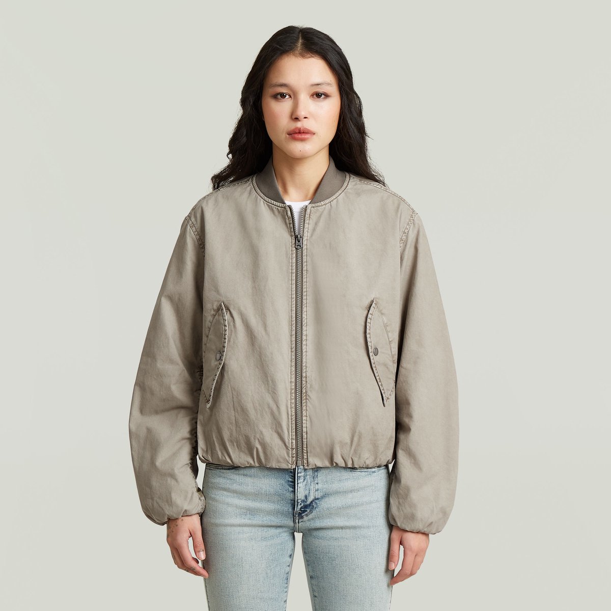 G-Star Bomber pdd jacket wmn Dames Jas Elephant Skin