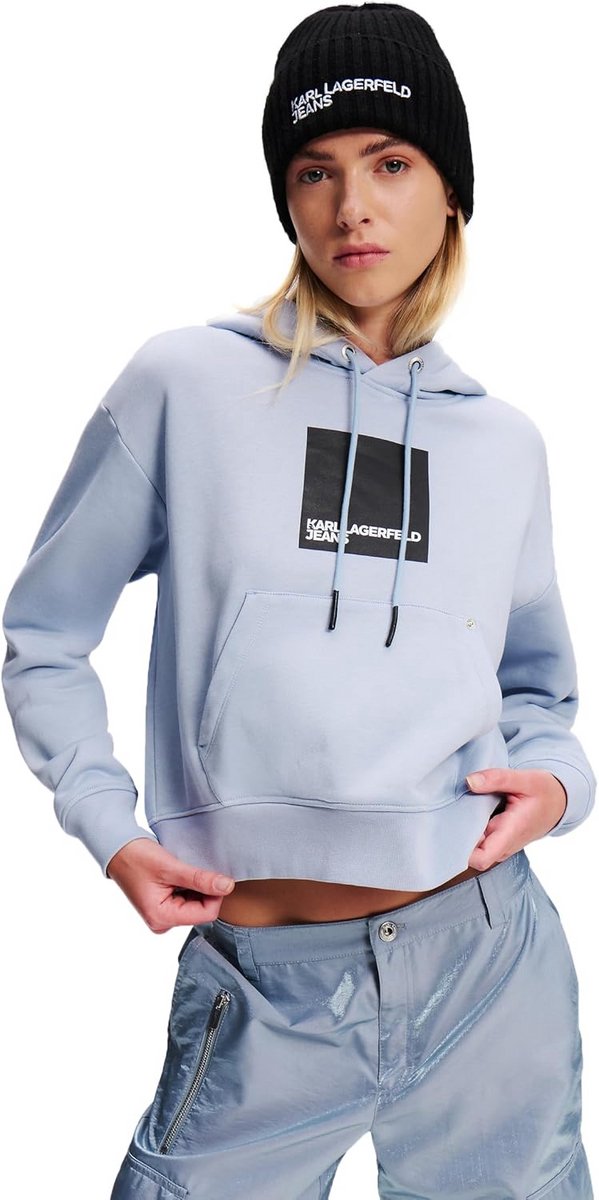 Dames Hoodie met Capuchon en Logo - Regular Fit