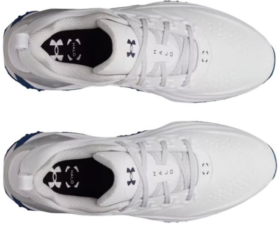Under Armour Halo Tour SL Heren Golfschoenen Wit Blauw van Under Armour — afbeelding 4