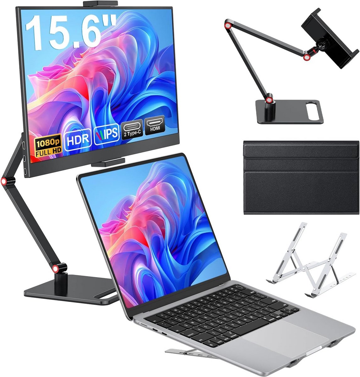 Draagbare Monitor 15.6 Inch Full HD voor Laptop en PC
