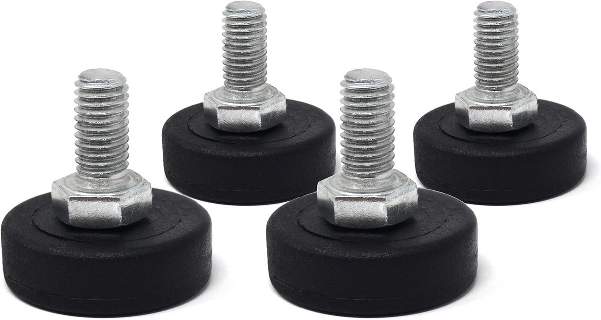 4x Verstelbare Stelpootjes M8 voor Meubels en Apparatuur