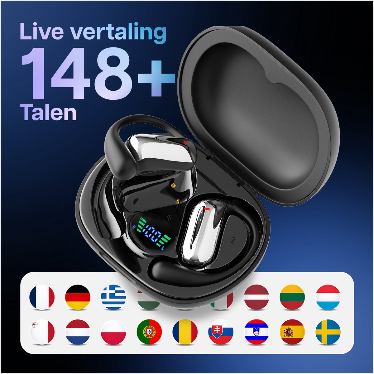 AI Vertaal Oordopjes Real-Time van MMOBIEL - 90 uur Standby, 400mAh thumbnail 2