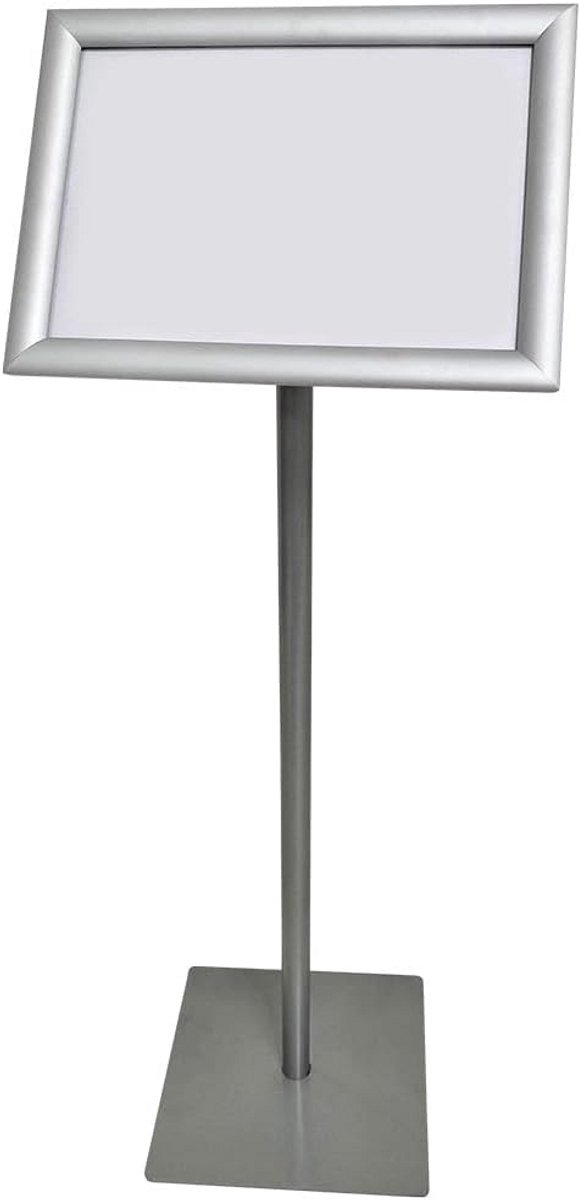 Informatiezuil A4 met Zware Voet en Draaibaar Klapframe