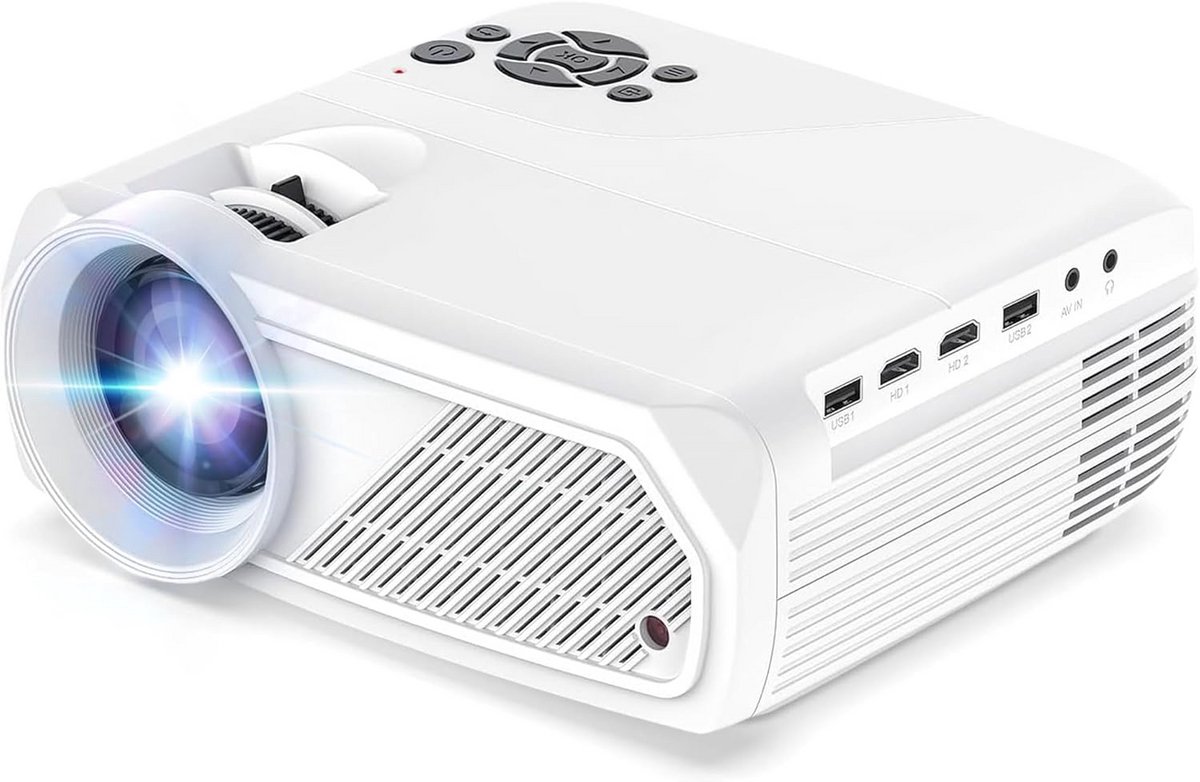 Draagbare Full HD Beamer met WiFi 6 en Bluetooth 5.4 voor Buiten en Binnen - Inclusief Statief