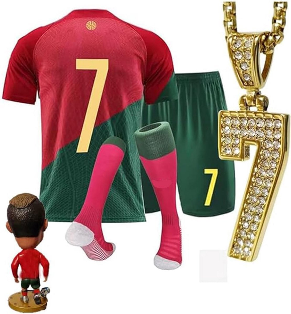 Voetbaltenue voor Jongens en Meisjes: Shirt en Sokken Complete Set