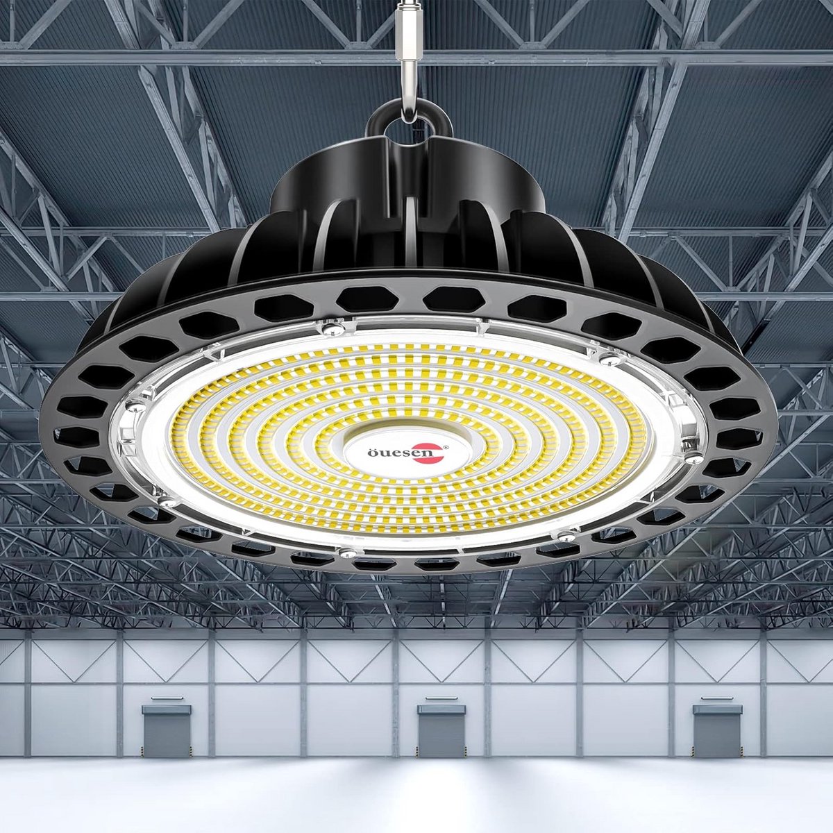 Krachtige Industriële LED UFO Lamp 200W - 28000 Lumen Koudwit - IP65 Waterdicht voor Werkplaats, Garage & Fabriek