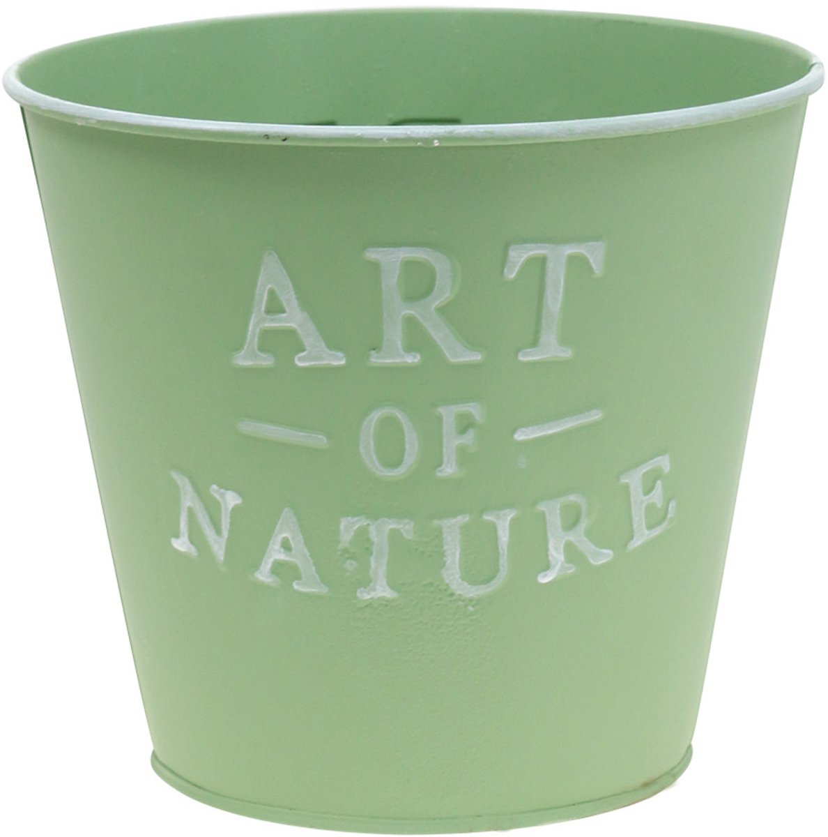 Bloempot zink mint groen Ø15cm H13.5cm