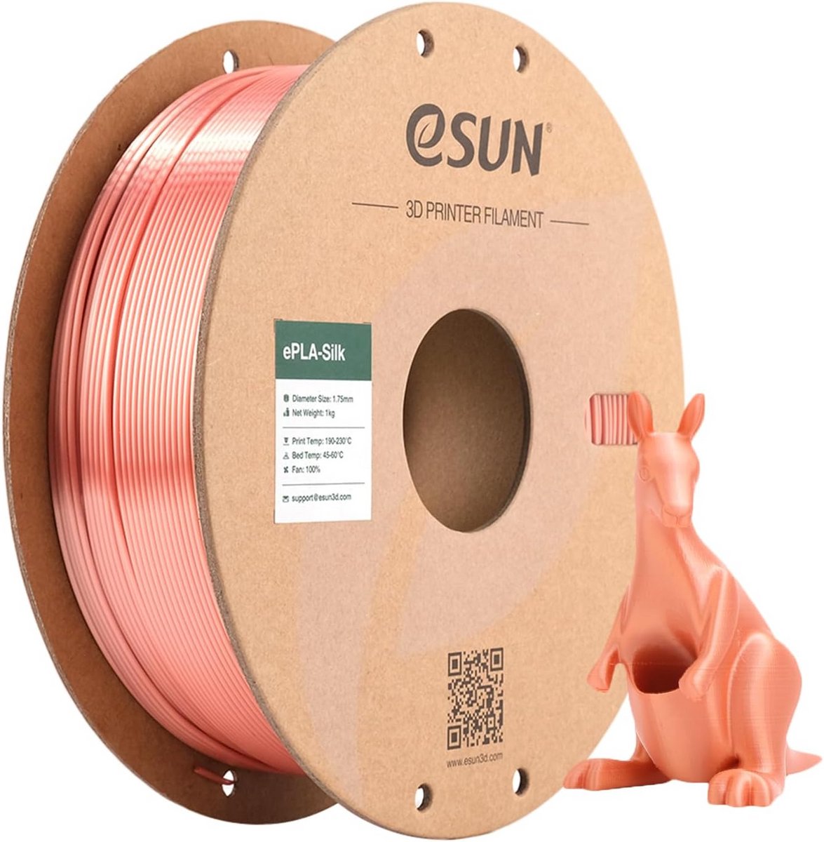 Zijdeachtig Metaal PLA Filament 1.75mm voor 3D Printer - 1KG Spool