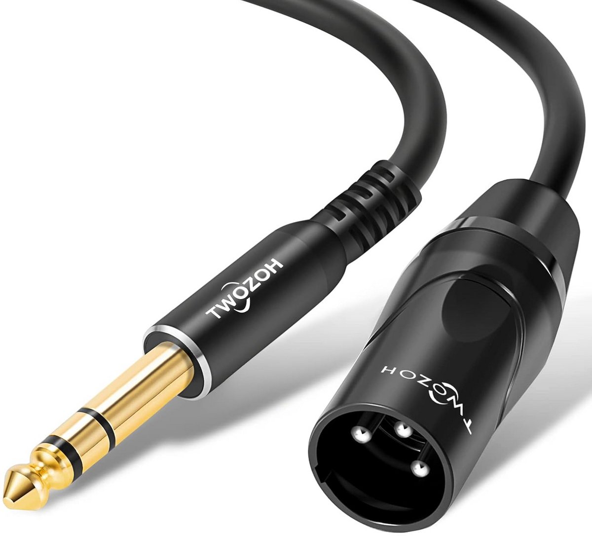 Gebalanceerde 6.35mm Jack naar XLR Kabel Microfoon/Audio Verbinding 0.3 Meter
