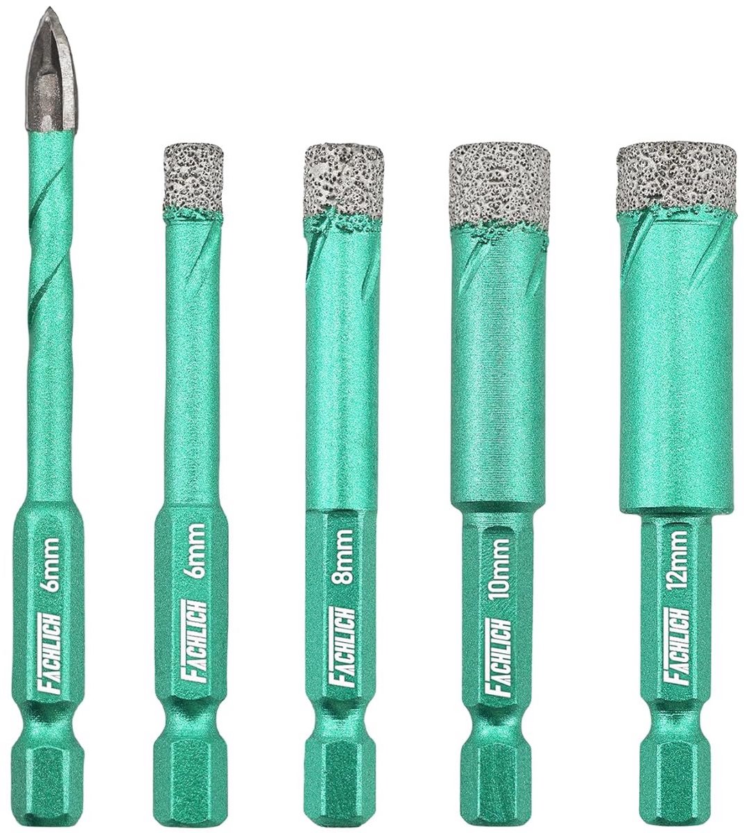 Diamantboorset voor Tegels, Graniet, Keramiek en Marmer - 6 t/m 12 mm