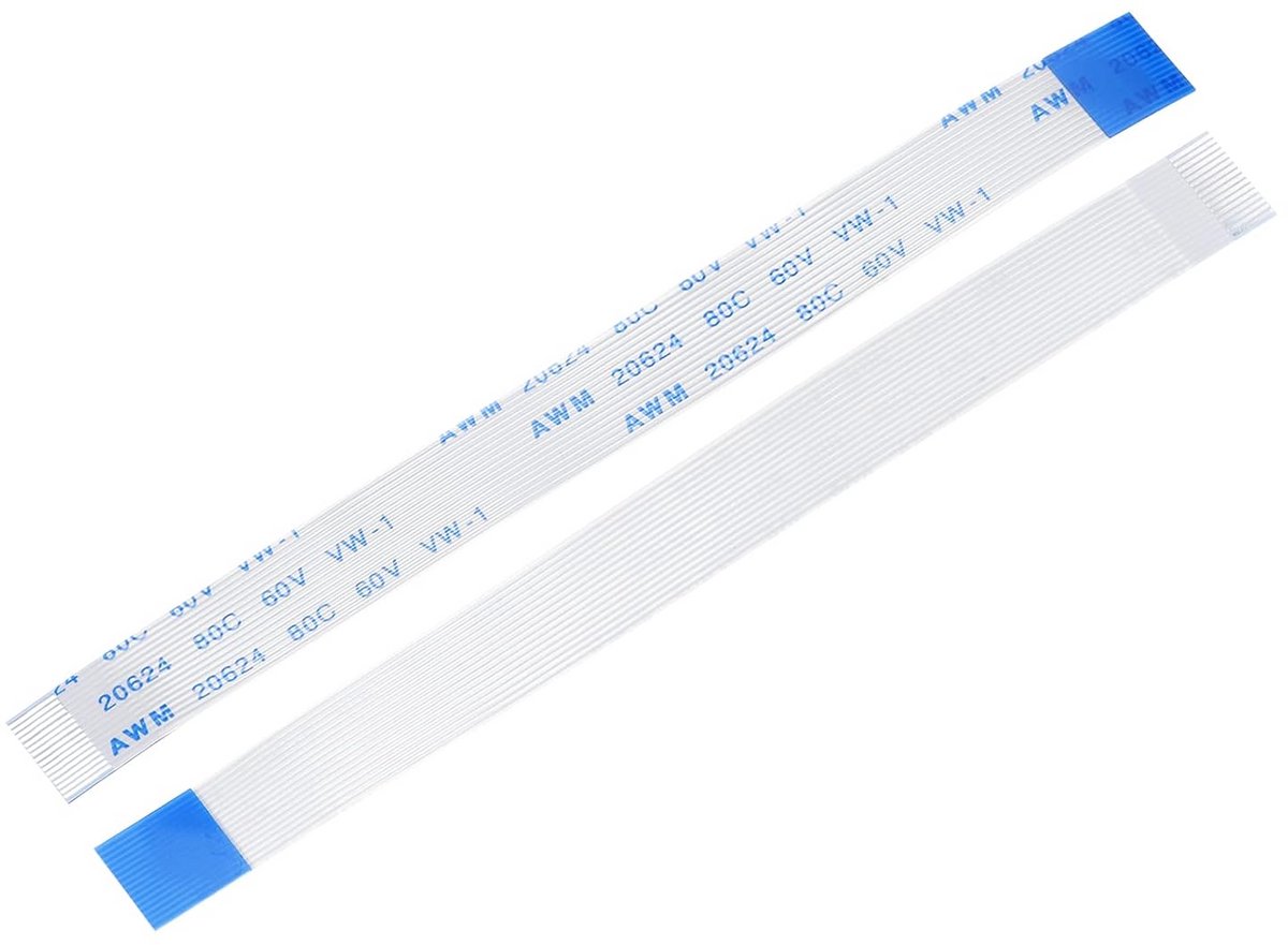 10x FFC Platte Kabel 16 Pins Raster 0.5mm 100mm (B-Type) voor Elektronica en 3D-Printers