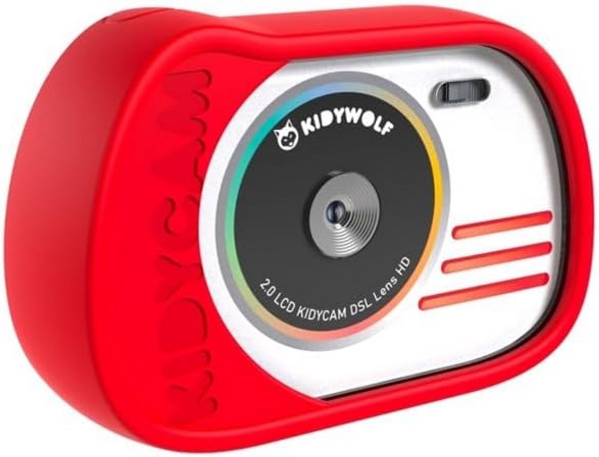 Digitale Camera - Kindercamera Compact - Foto's Maken - Robuust Ontwerp - Rood