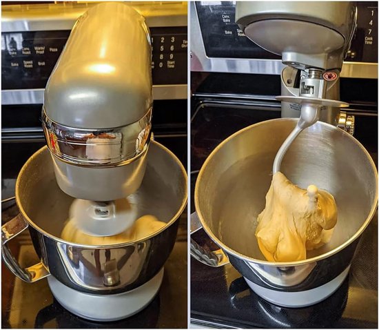 Aluminium deeghaak K45DH voor verticale mixer KSM90 K45 — afbeelding 2