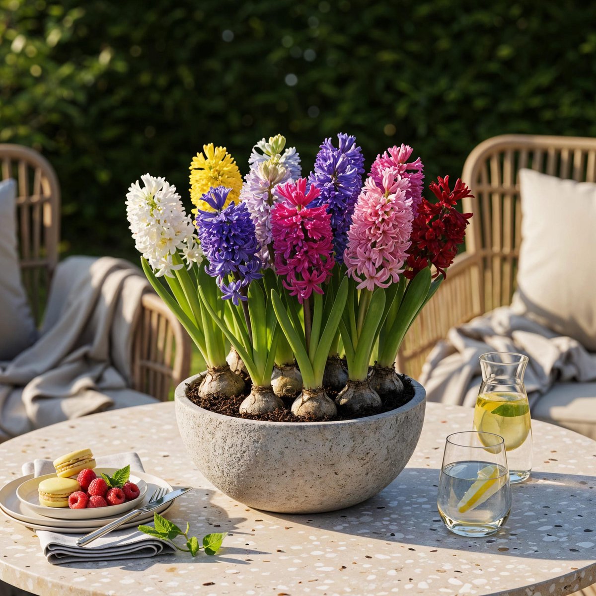 Green boutiQ - 10x Hyacinthus mix - Hyacint mix - Diversen - Voorjaarsbloeier - Bolmaat 14/15