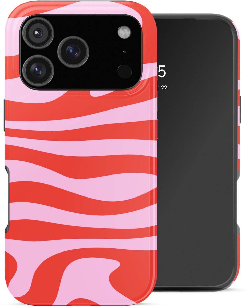 Selencia Hoesje - Geschikt voor Apple iPhone 17 Pro - Backcover - Dream Swirl Pink