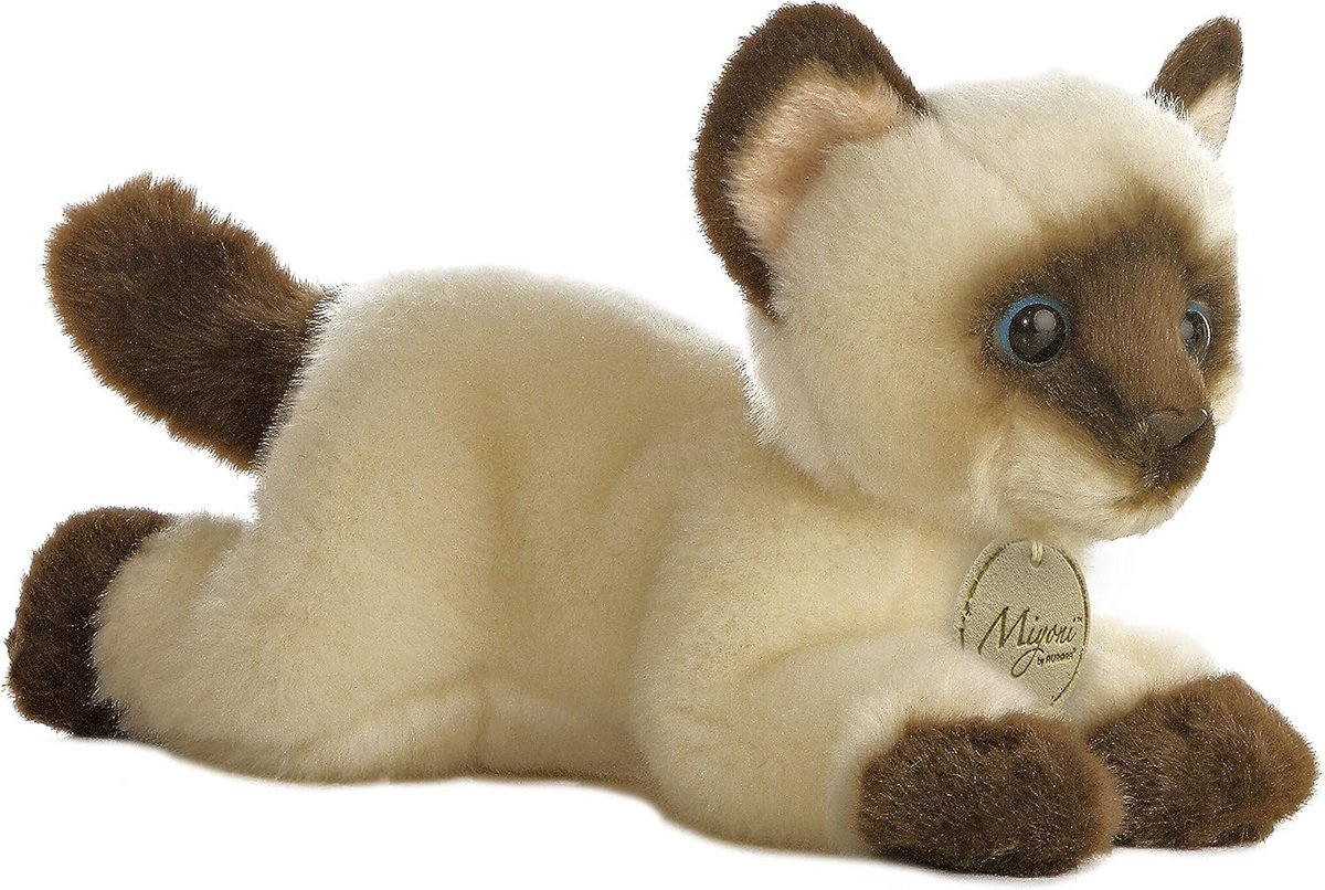 Pluche Siamese Kat Speelgoed 20 cm