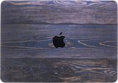 Design Hardshell Cover voor MacBook 12 inch - Hout Blauw