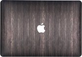 Design Hardshell Cover hoesje voor MacBook Air 13.3 inch (2018) - Hout Donkerbruin