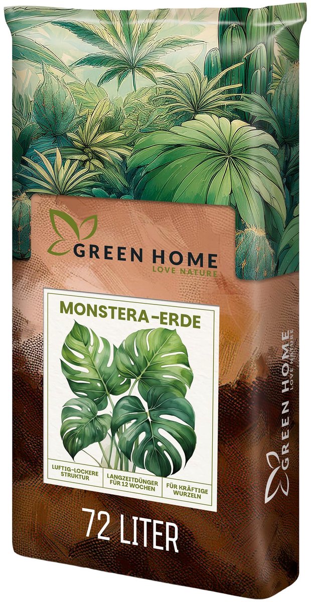 Green Home Monstera Potgrond - Luchtig en Doorlatend - Voor Tropische Kamerplanten - 72 Liter