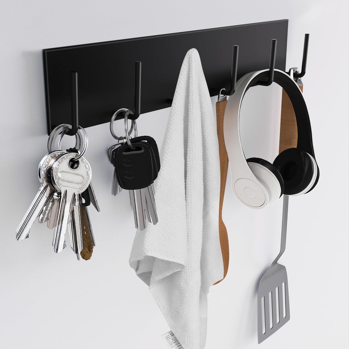 Magnetische sleutelhouder met 6 haken voor voordeur en koelkast