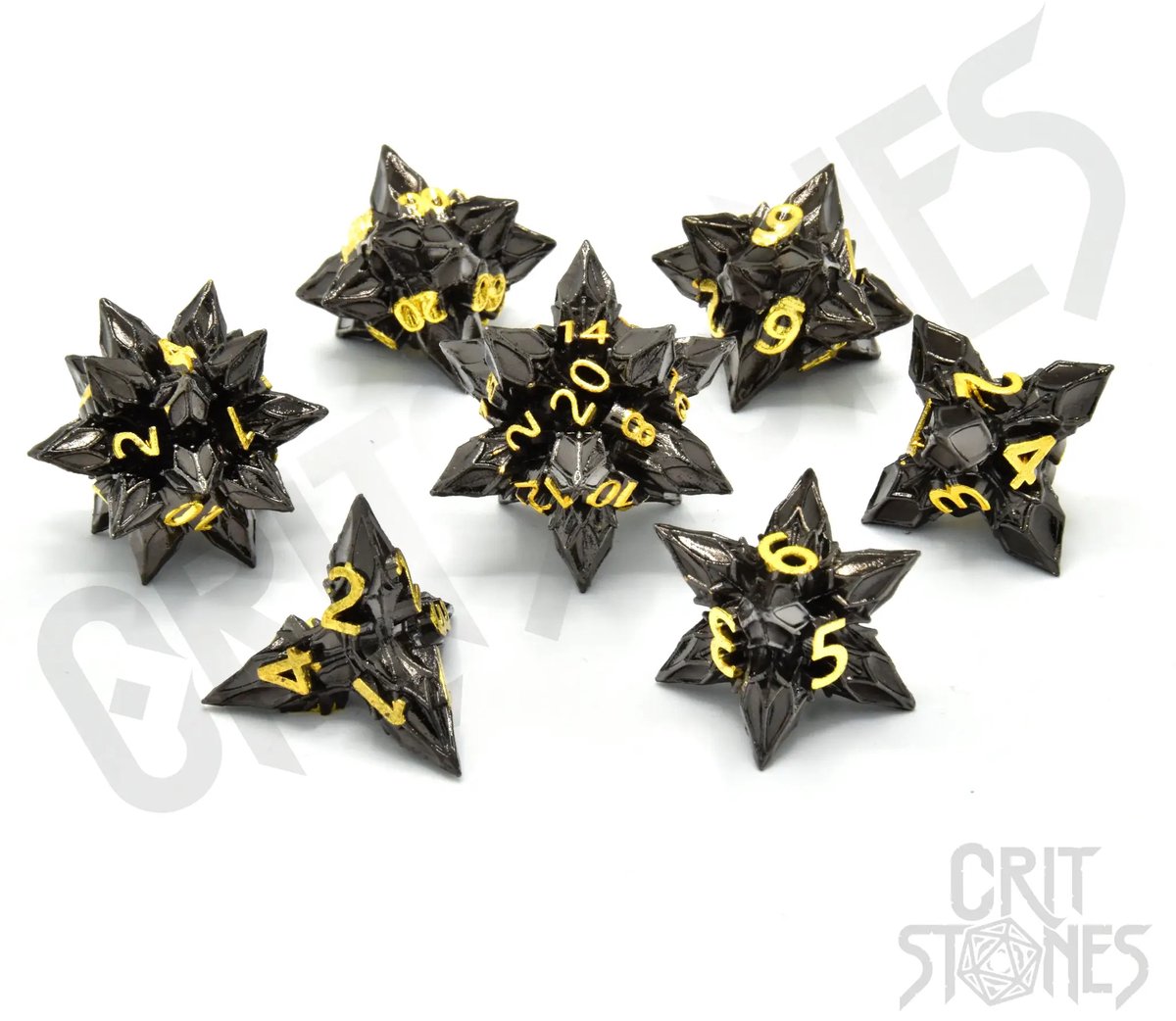 Royal Bane Metal RPG Dice Set