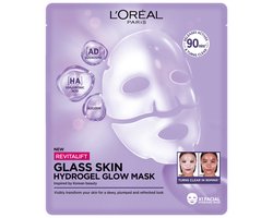 L'Oréal Paris Filler Glass Skin Hydrogel Glow Mask - Intense hydratatie - voor een stralende frisse look - 1 stuk