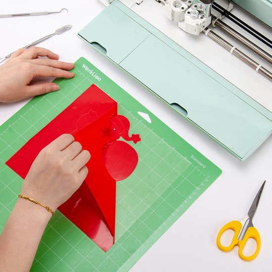 Snijmat StandaardGrip voor Cricut: (30 x 30 cm, 5 matten) Explore One/Air/Air 2/Maker standaard zelfklevende kleverige antislip duurzame knutselmat - vervangende accessoires — afbeelding 3