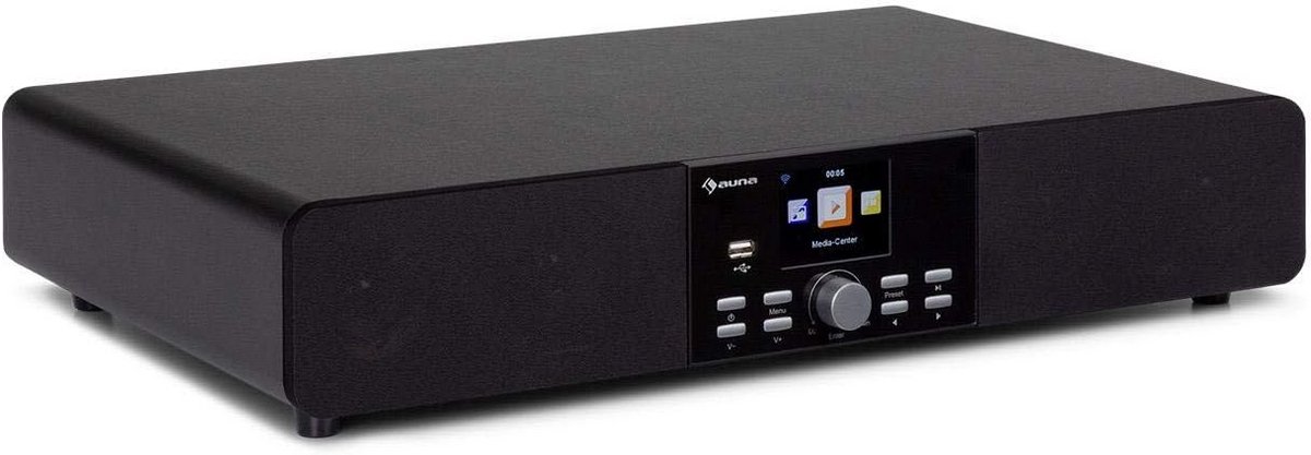 Connect Soundbase - Muziek Systeem - Draadloos Luisteren - Internet DAB FM - 53.5 x 10 x 37 cm - Zwart