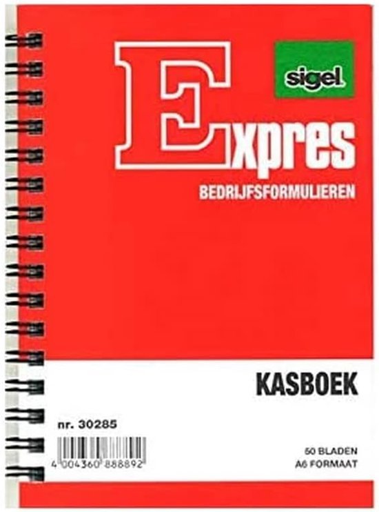 SIGEL Express kasboek - 50 vel, A5 formaat — afbeelding 3